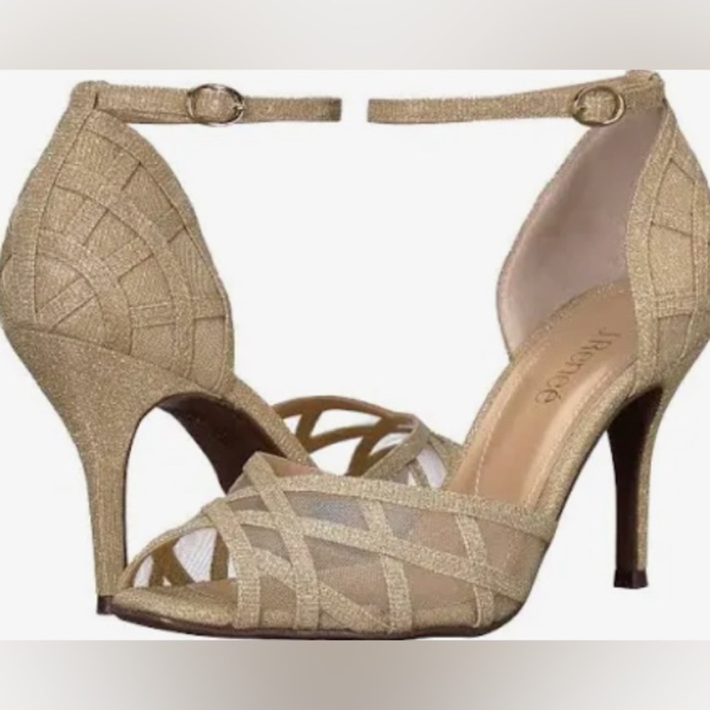 J.Reneé Gold Heels